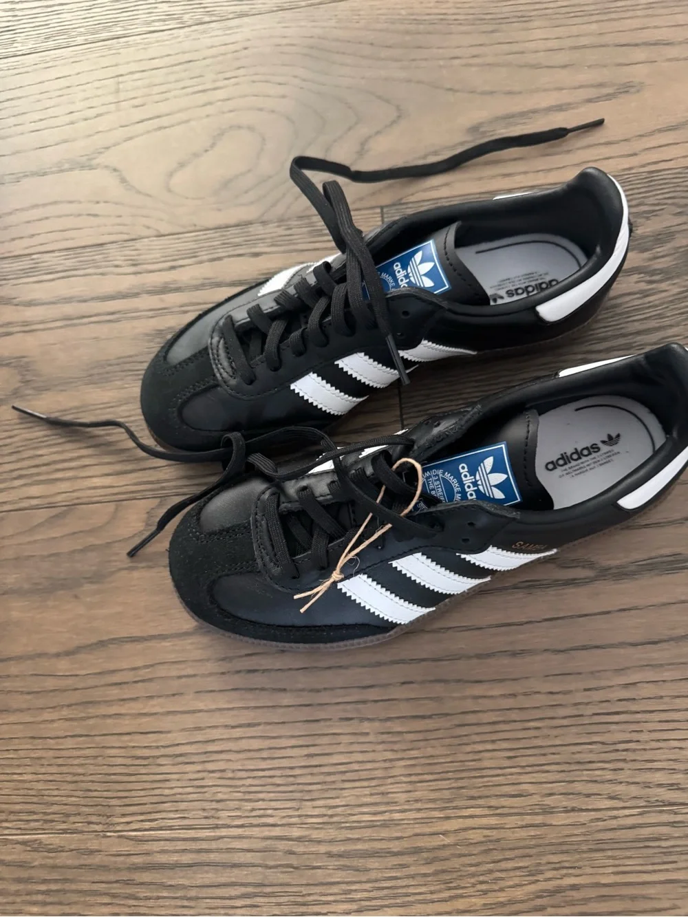 adidas Black and White Kids Classic Three-Stripe Sneakers